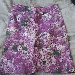 J crew spring print skirt size 6